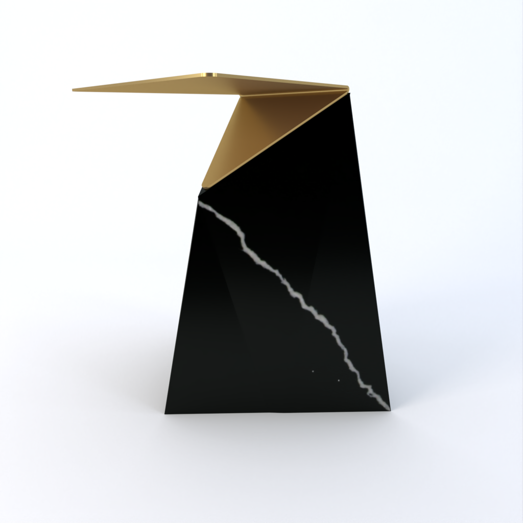 Delta Quartz Side Table