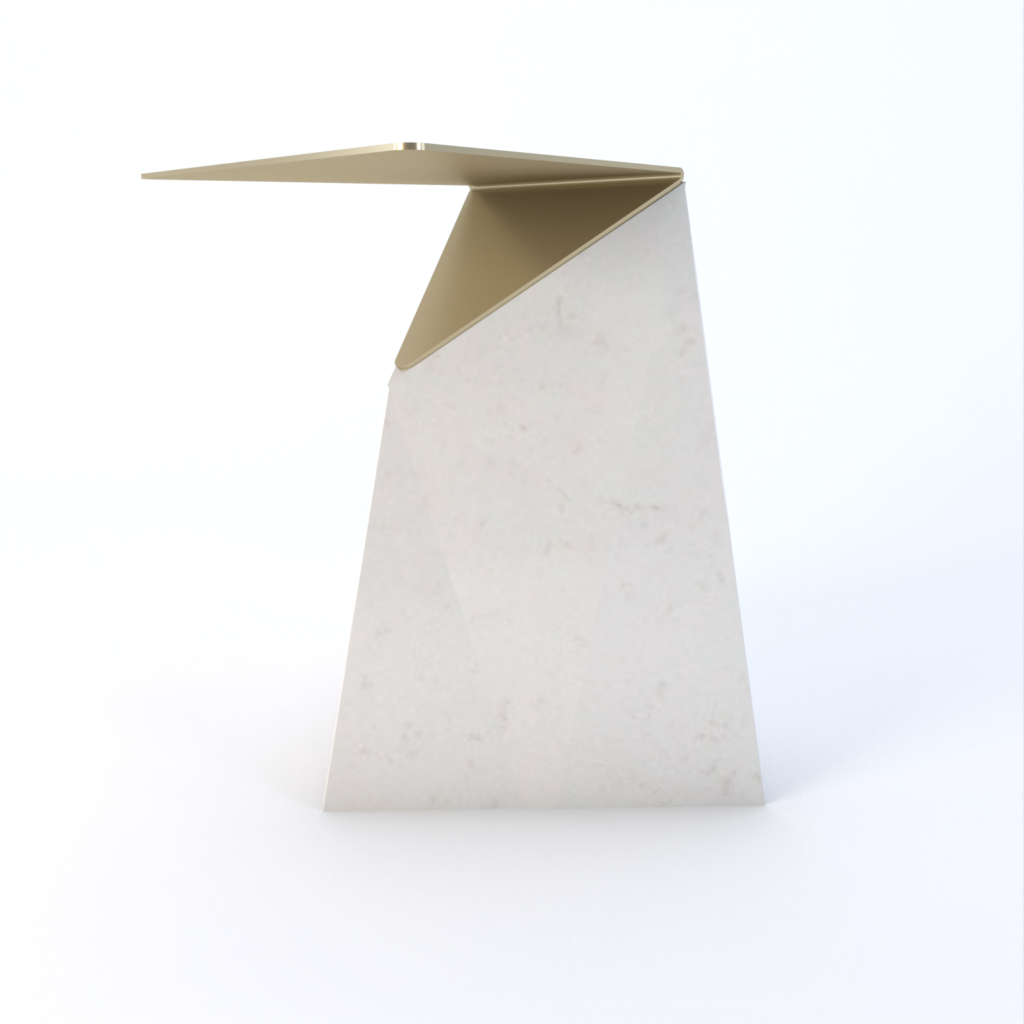 Delta Quartz Side Table