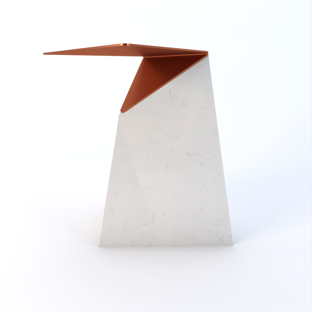 Delta Quartz Side Table