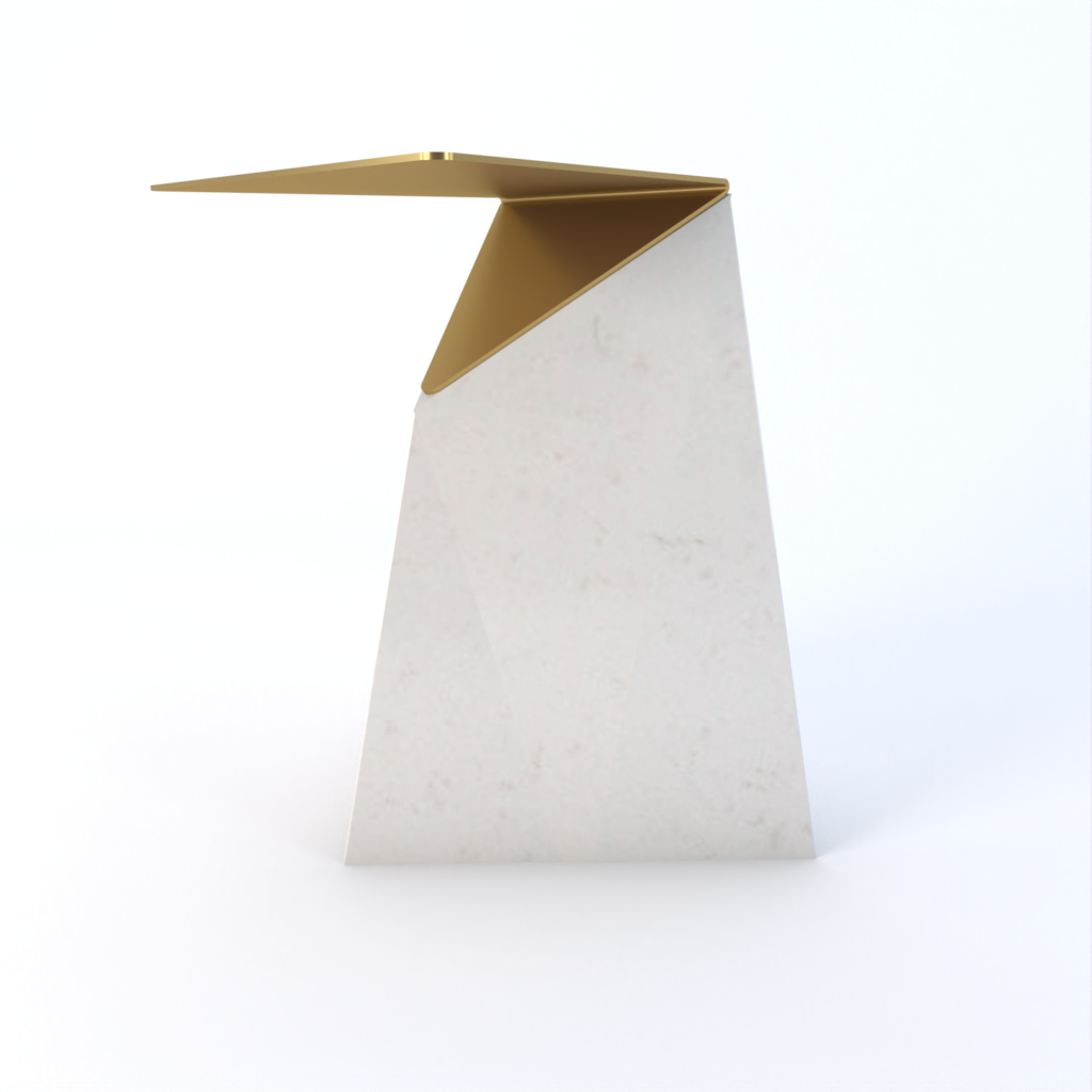 Delta Quartz Side Table