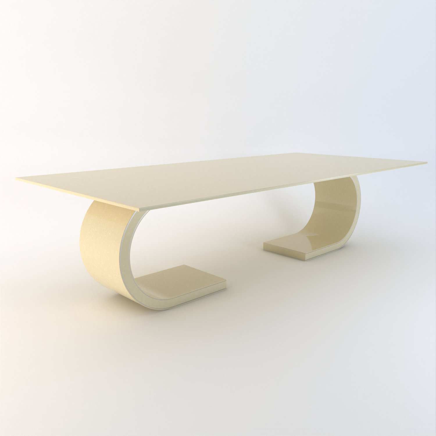 Ferrara Quartz Double Base Dining Table