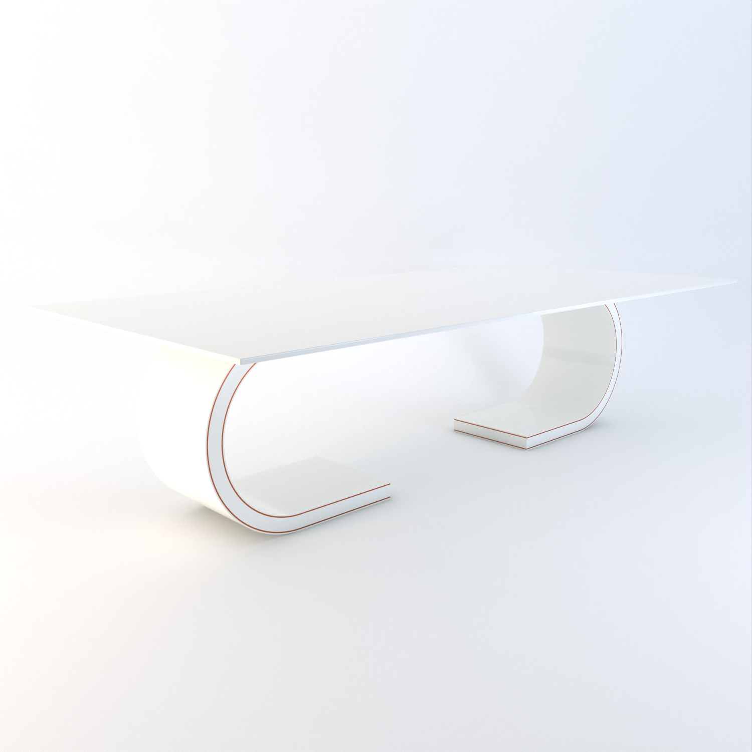 Ferrara Quartz Double Base Dining Table