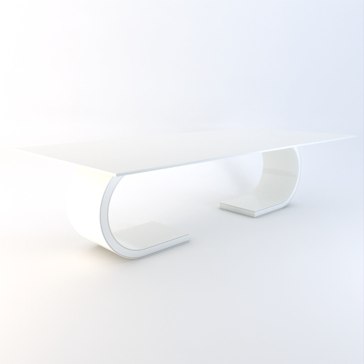 Ferrara Quartz Double Base Dining Table