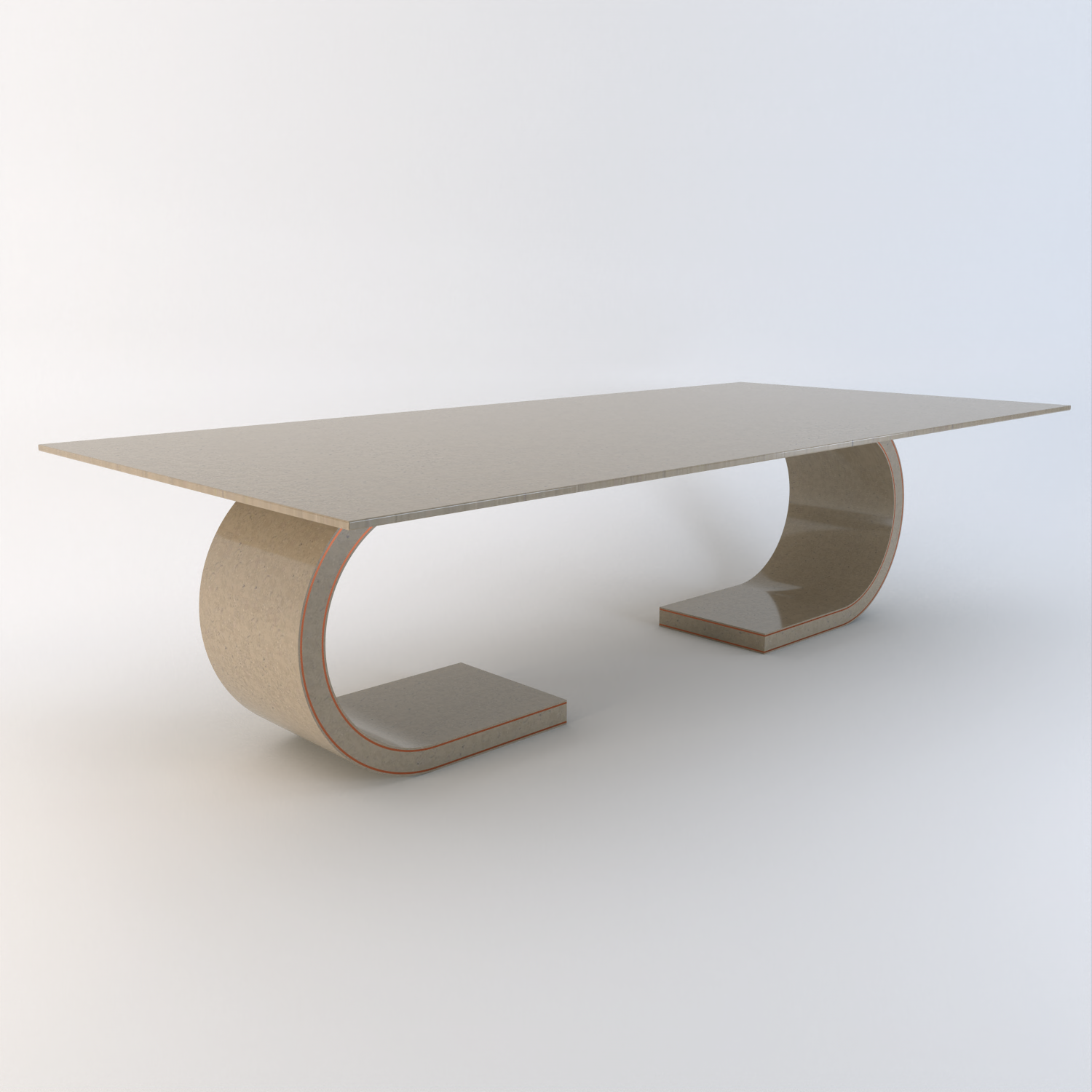 Ferrara Quartz Double Base Dining Table