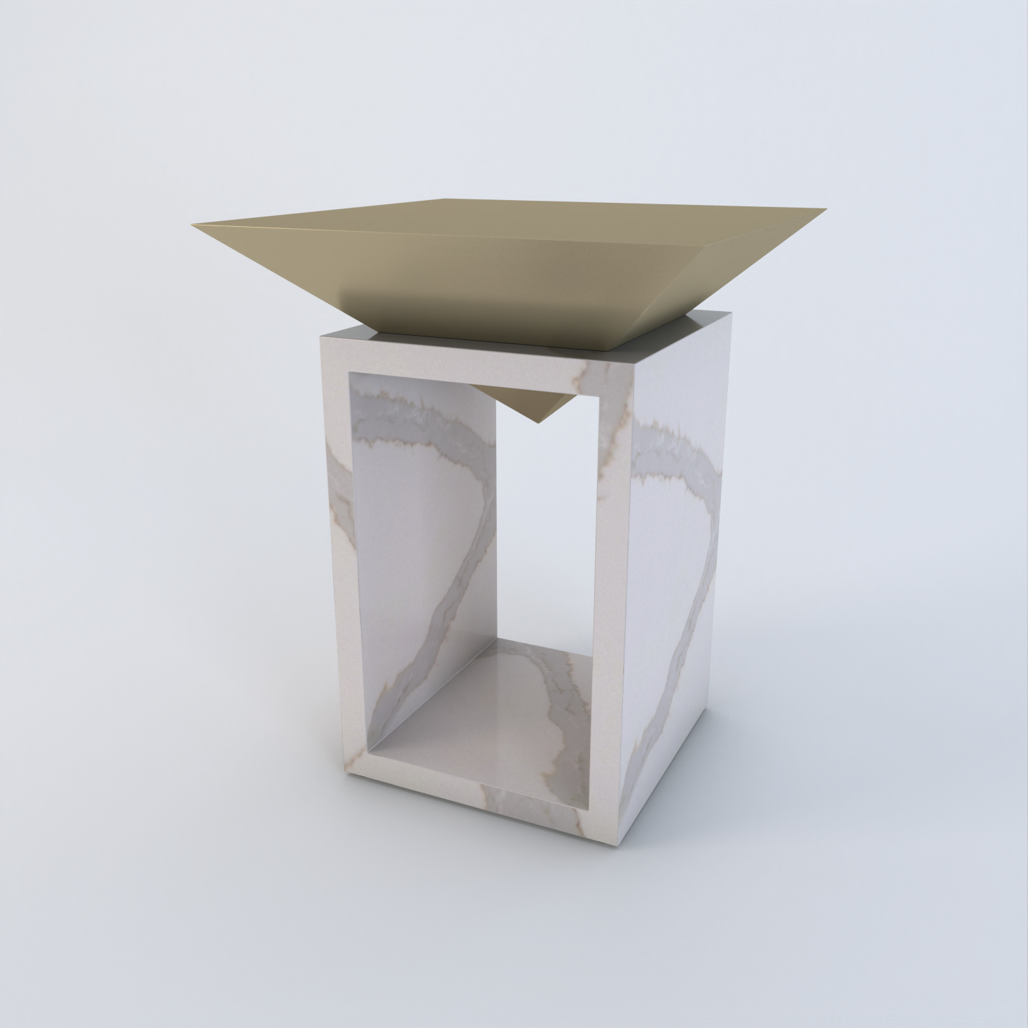 Louvre Quartz Side Table
