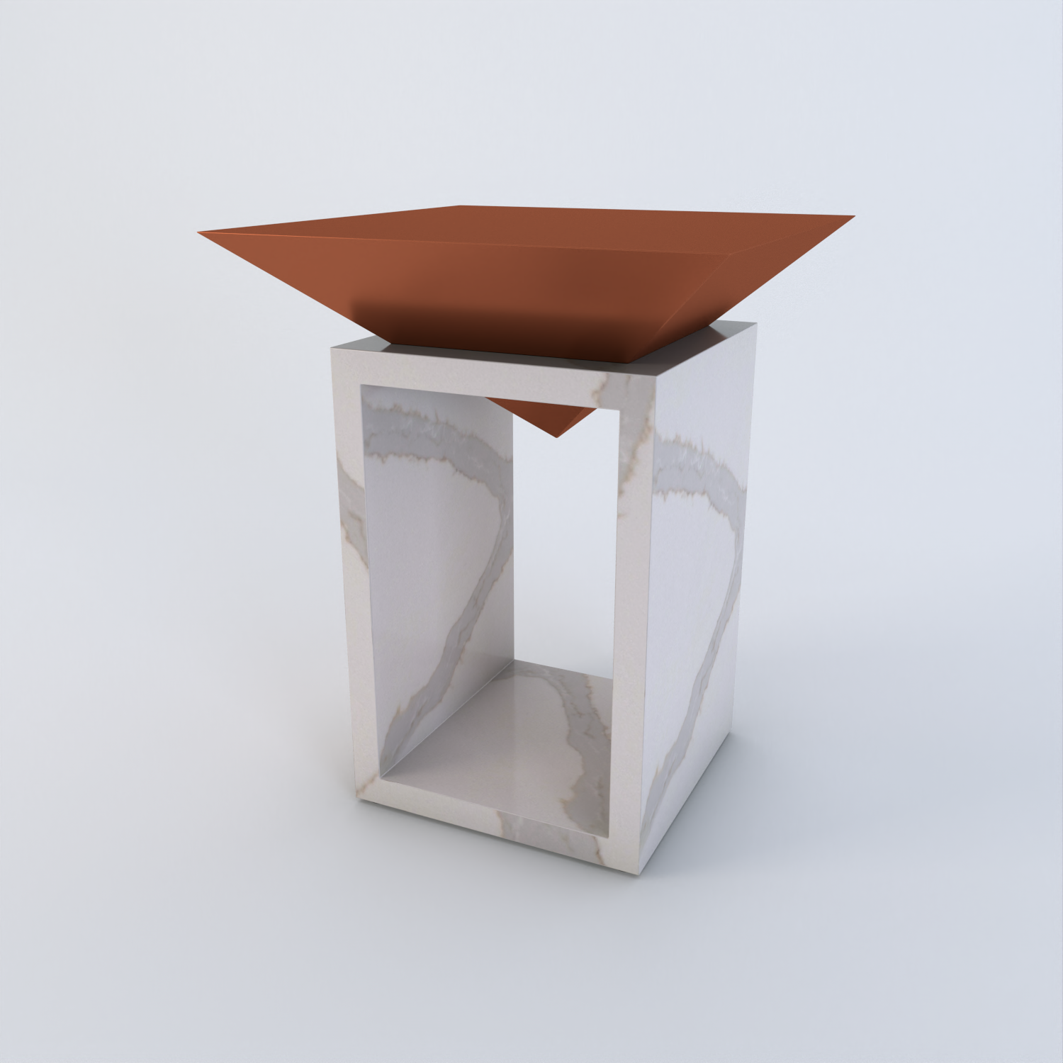 Louvre Quartz Side Table