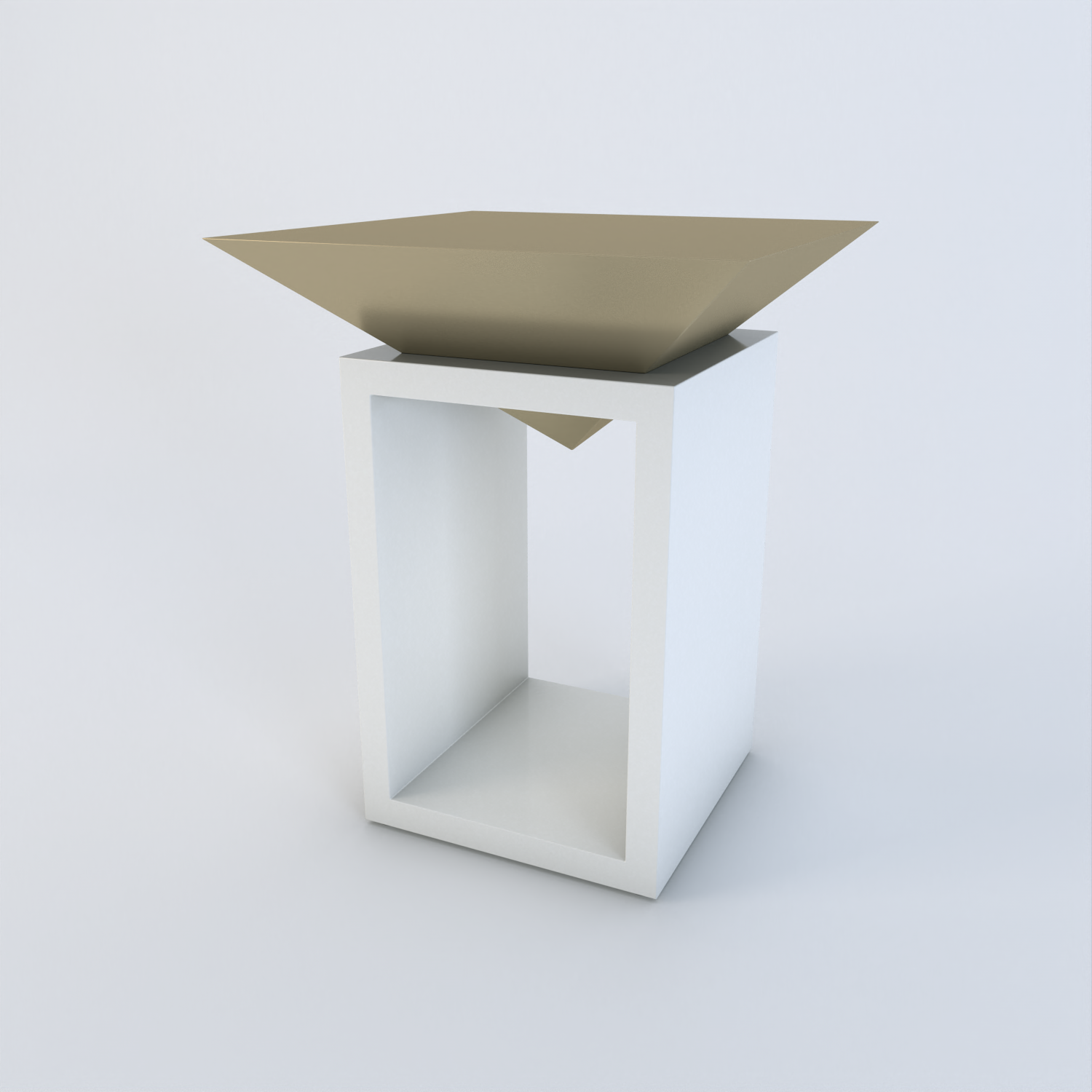 Louvre Quartz Side Table