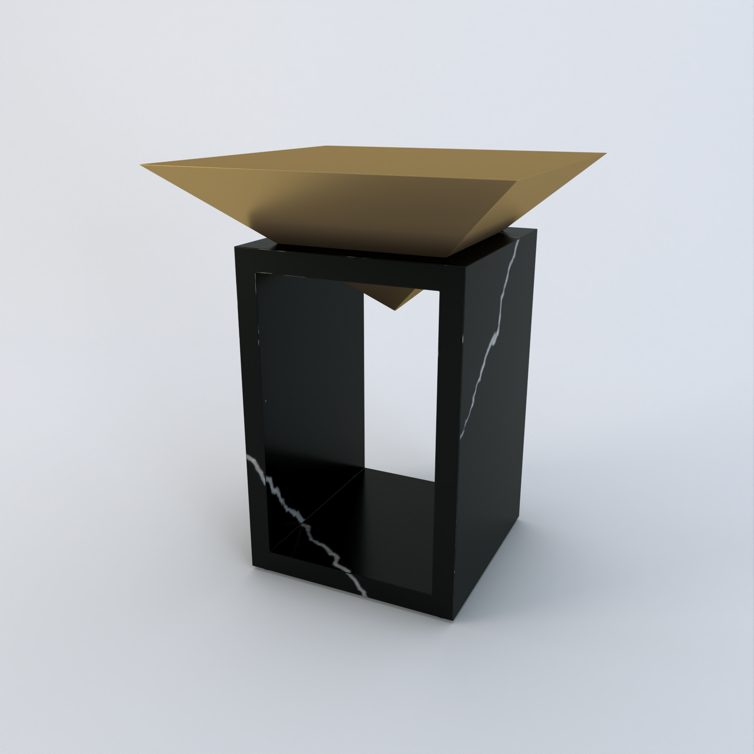 Louvre Quartz Side Table