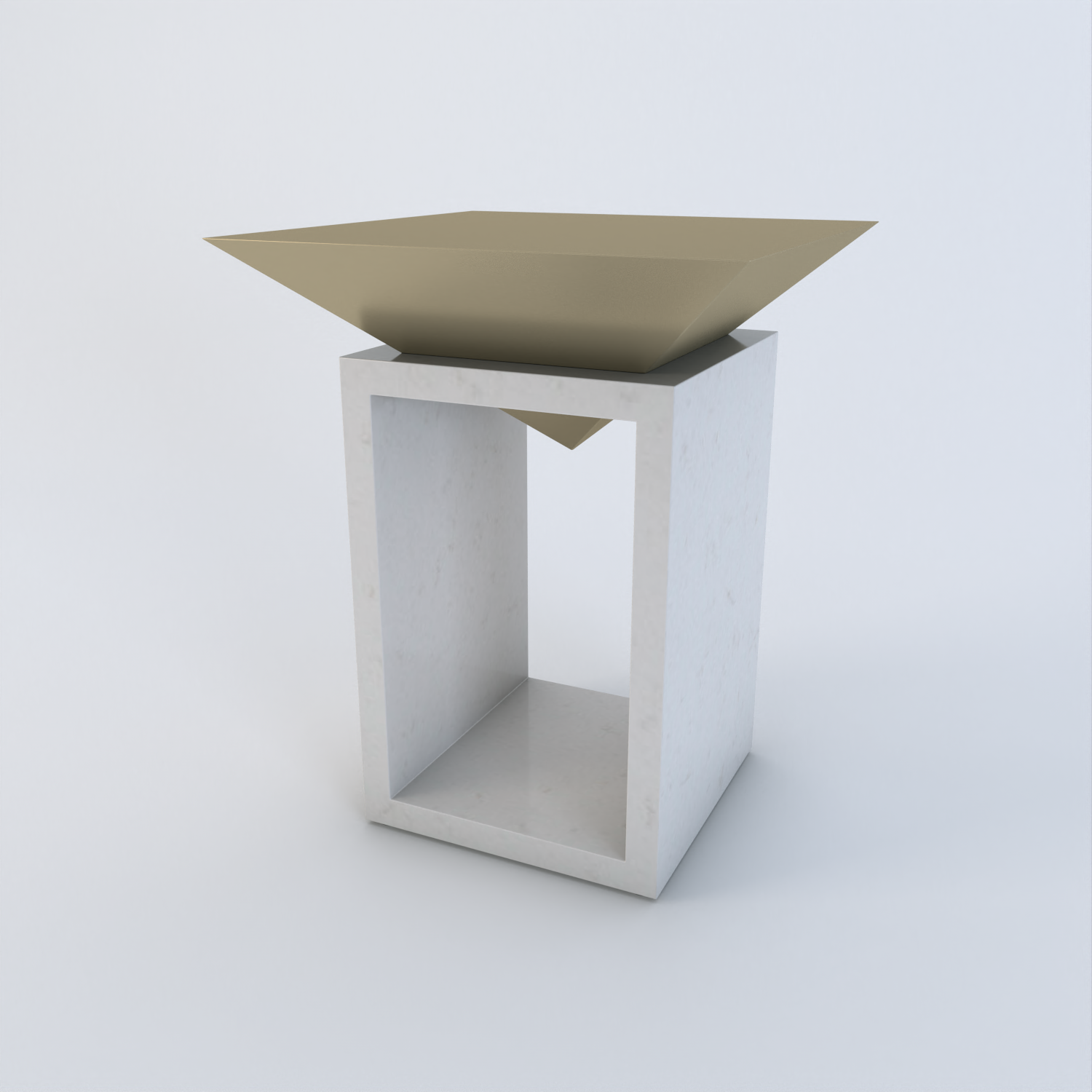 Louvre Quartz Side Table
