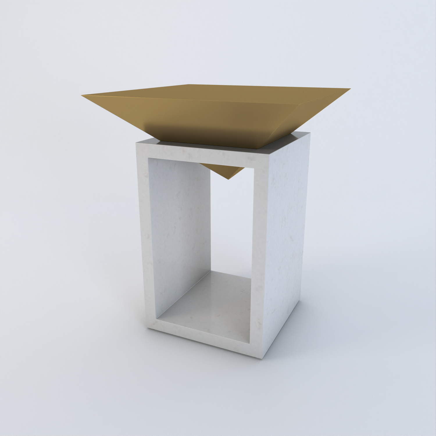 Louvre Quartz Side Table