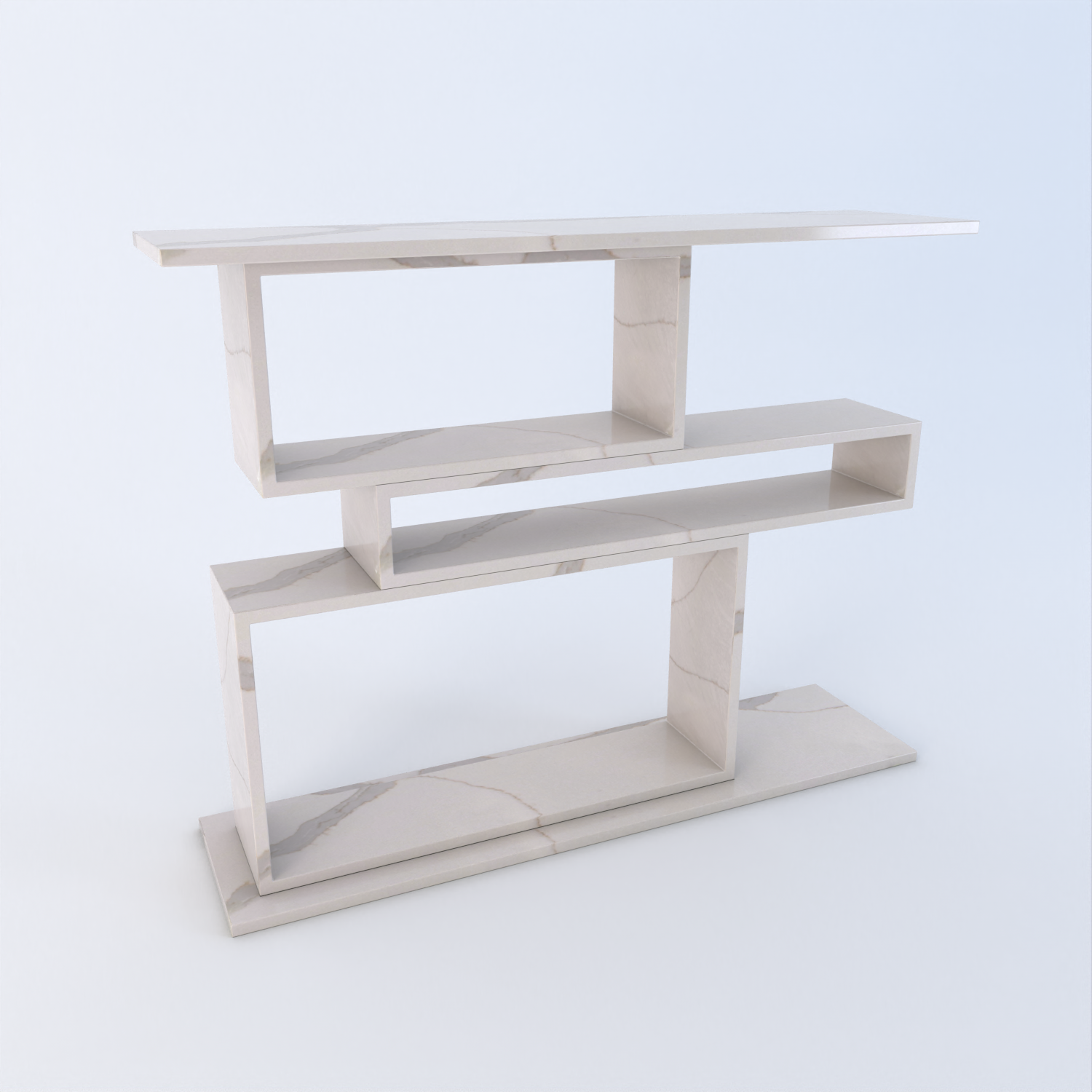 Piazza Quartz Console Table